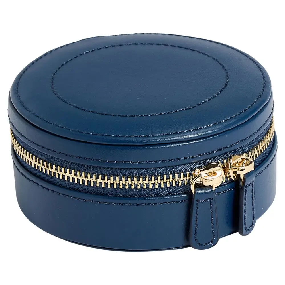 Wolf 1834- Sophia Round Zip Case- Indigo 1