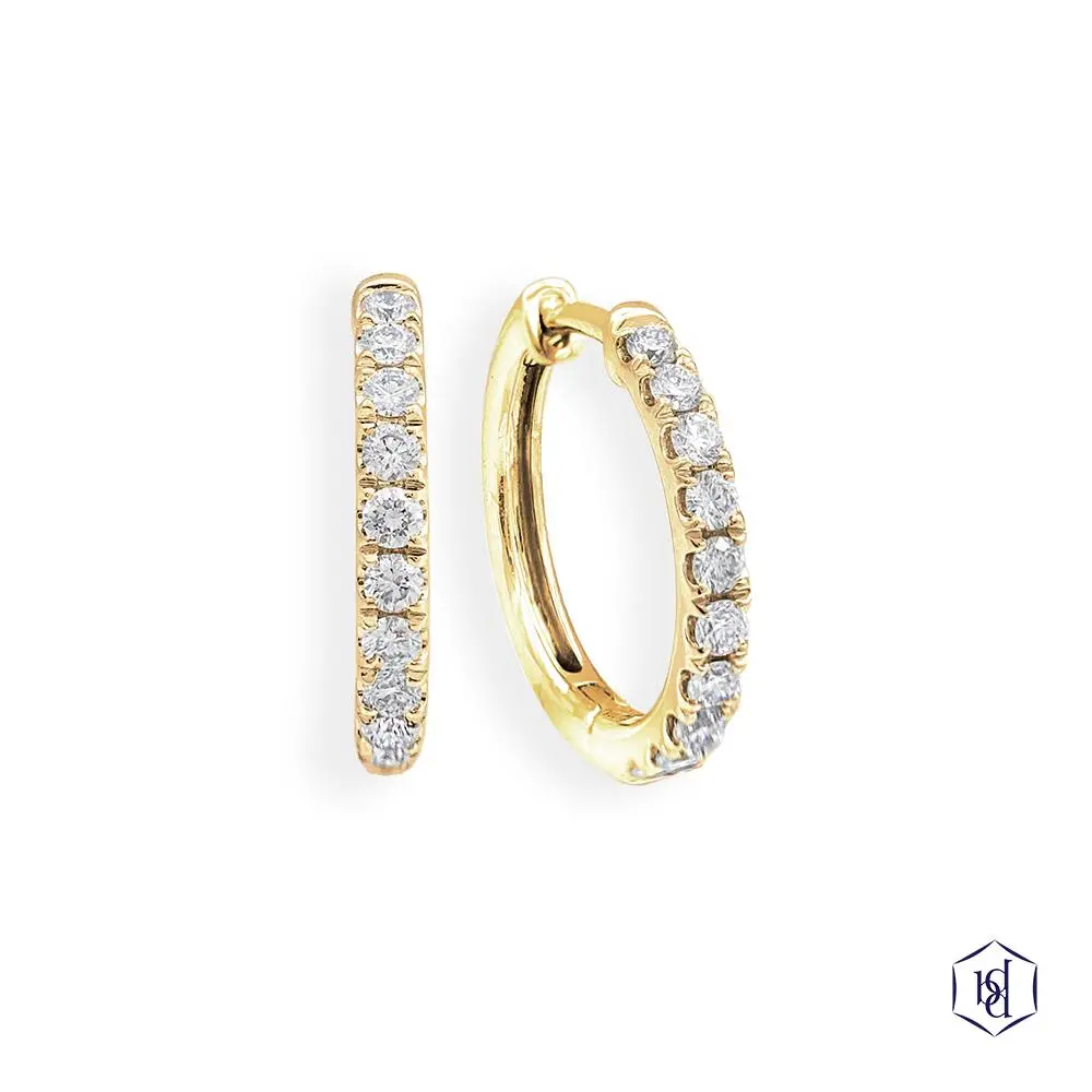 18Ct Yellow Gold Skye Hoop Earring Range. 1