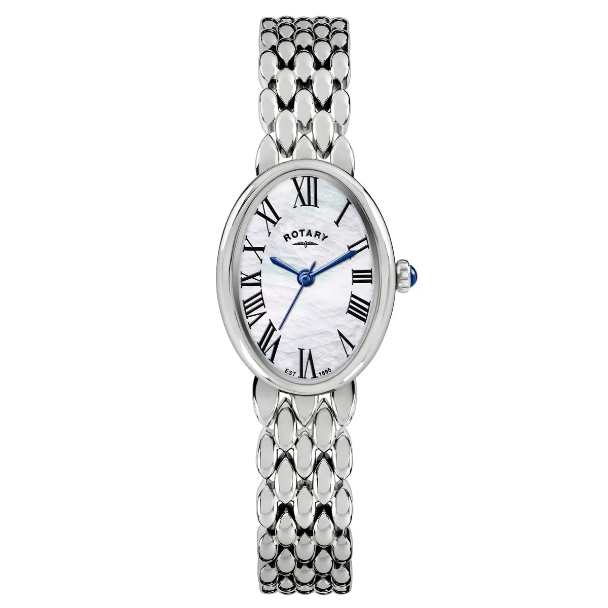 Lady's Stainless Steel Astoria Mother Of Pearl Oval Dial Bracelet Watch 1