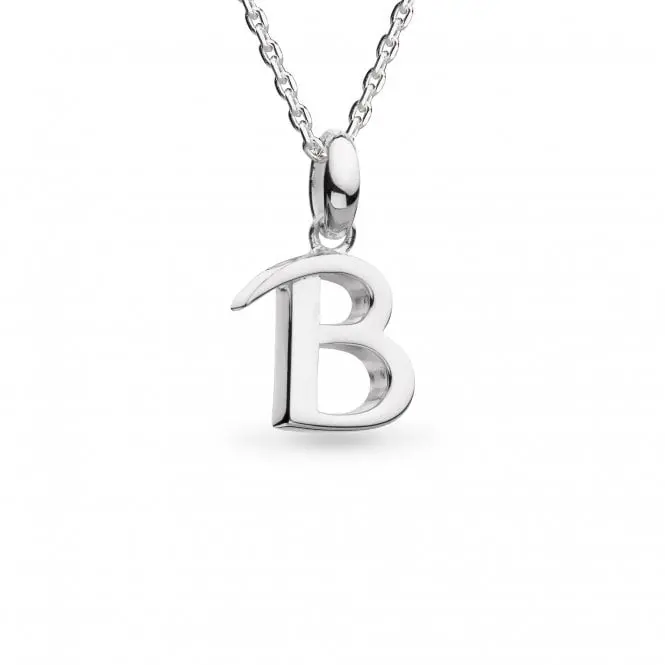 Silver Signature Skript Capital B Necklace 1