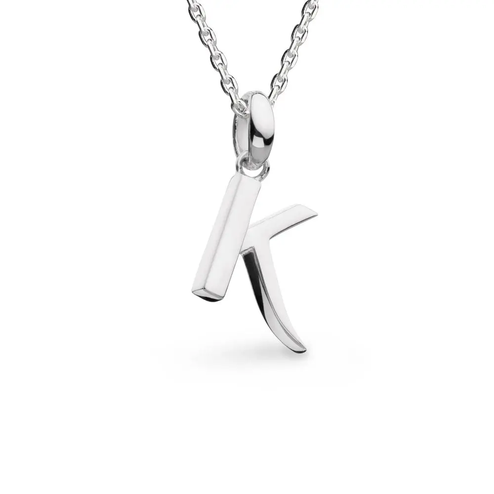 Silver Signature Skript Capital K Necklace 1