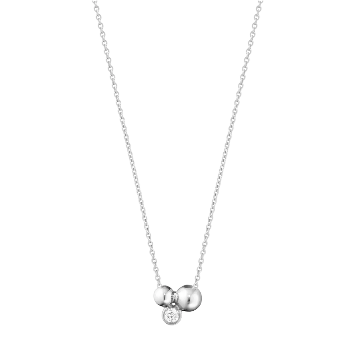 Silver Moonlight Grapes Diamond Set Pendant 1