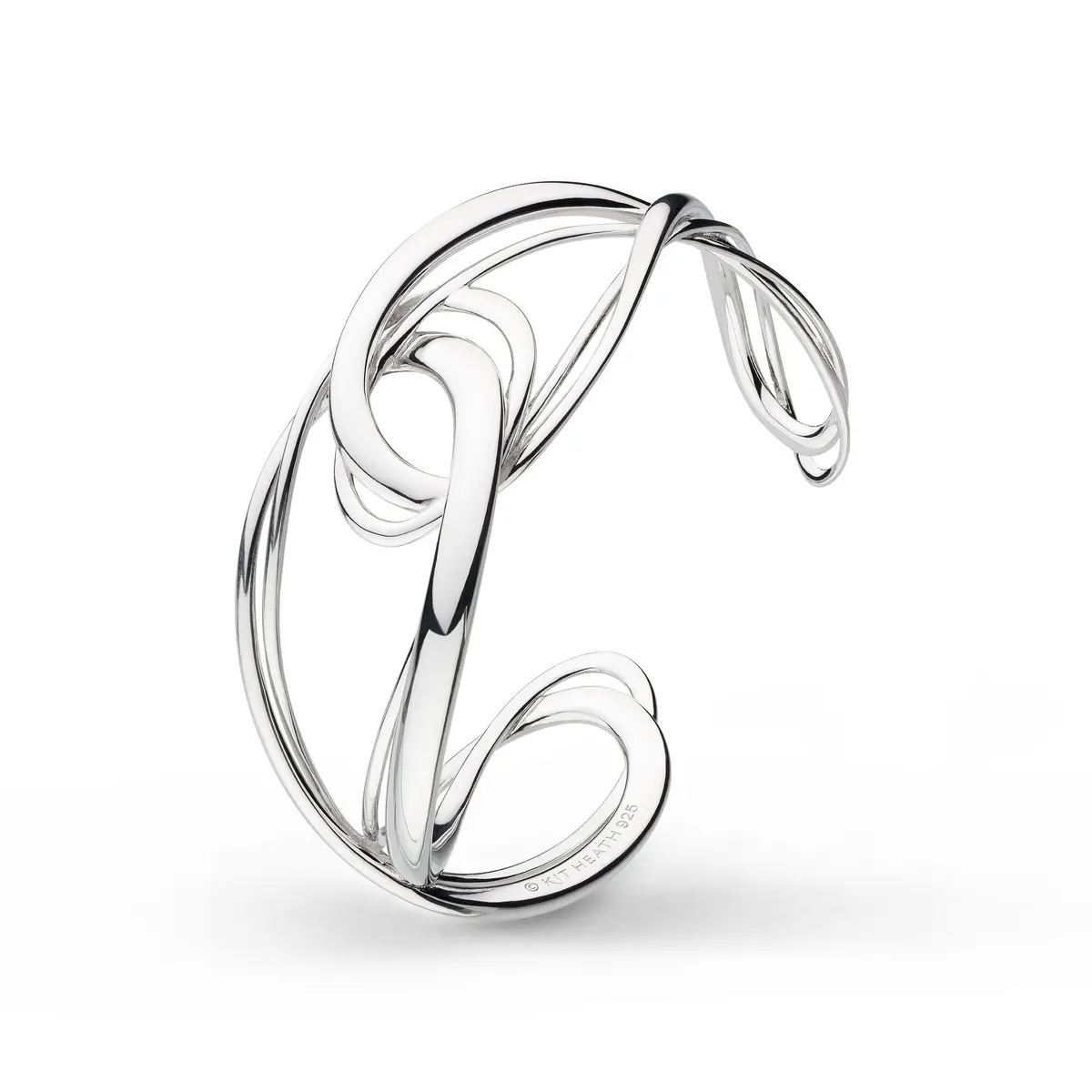 Silver Infinity Grande Cuff Bangle 1