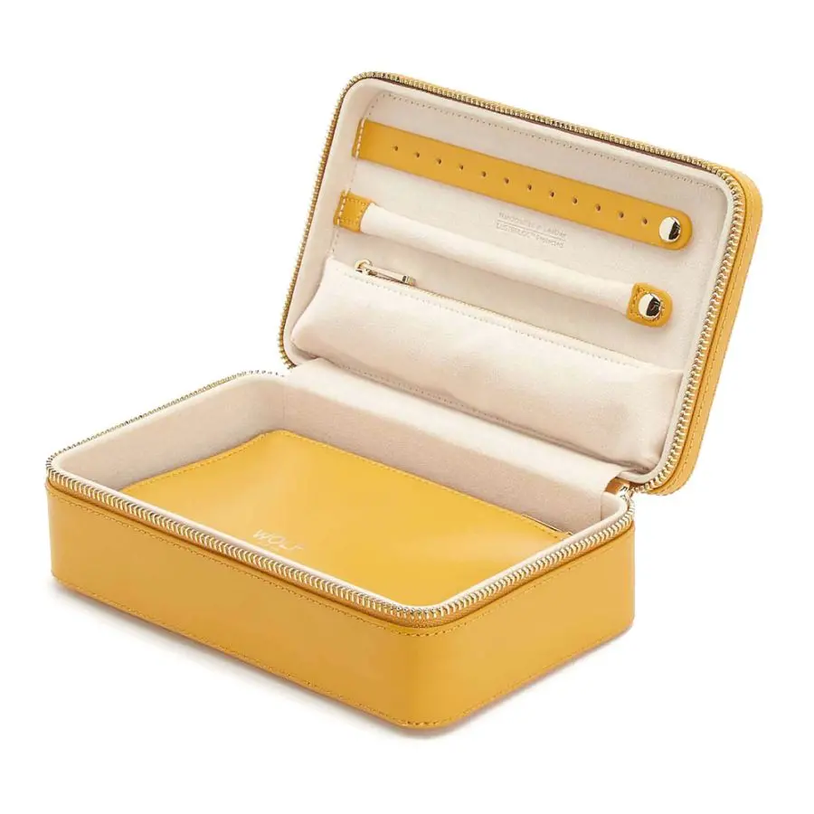 Maria Mustard Medium Zip Case 1