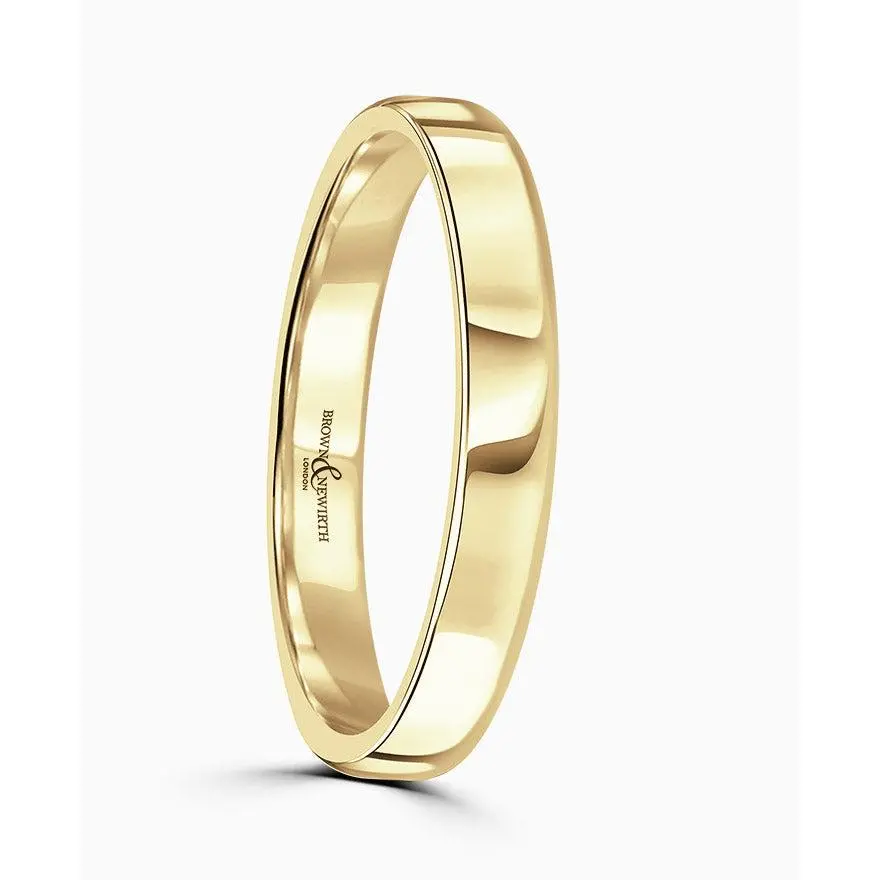 18Ct Yellow Gold 2.5Mm Wedding Band 1