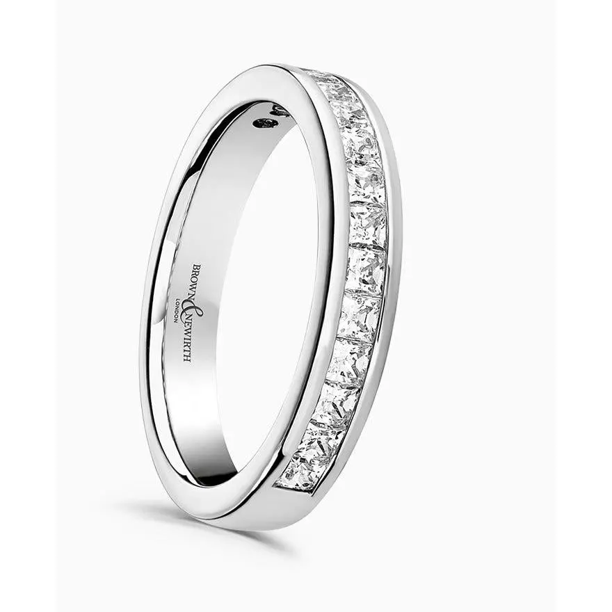 Platinum Channel Set Diamond Eternity Ring 1