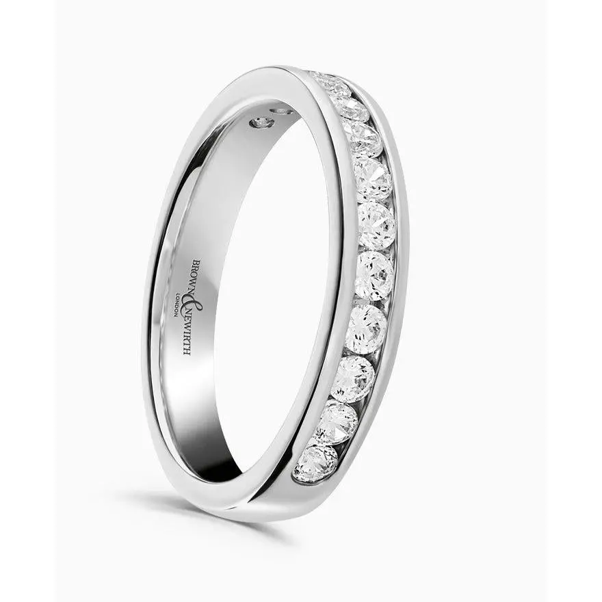 0.50Ct Platinum Dia Chan Set Str Edge Het 1