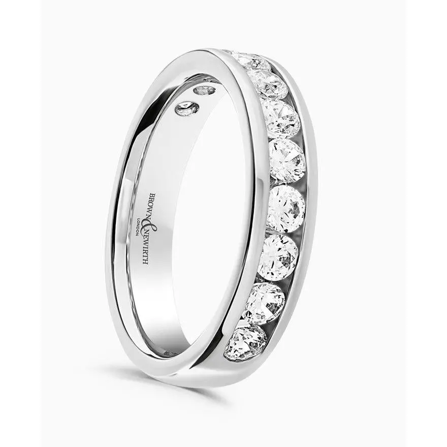 1.00Ct Platinum Dia Chan Set Str Edge Het 1