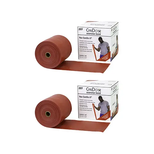 Cando Twin-Pak Exercise Band, Red, 100 Yard (2 - 50-Yd Boxes) 1