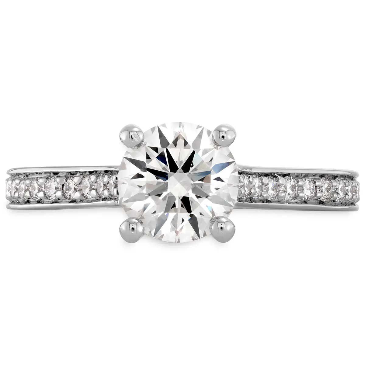 18Ct White Gold Enticement Channel Engagement Ring 1