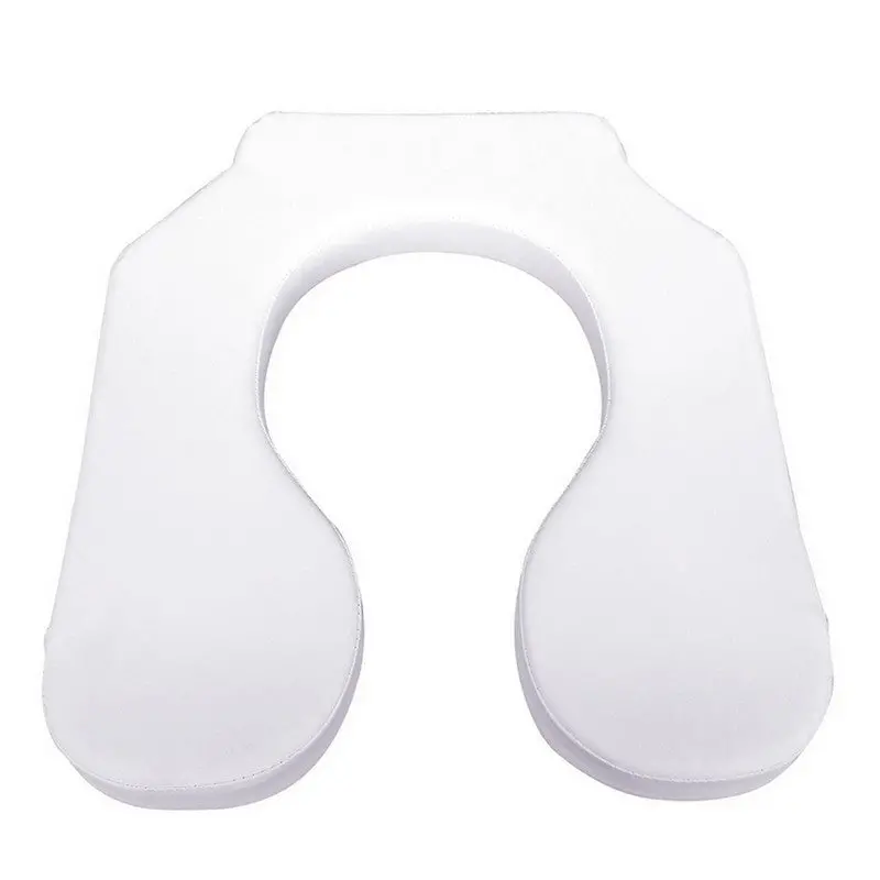 Replacement Deluxe Elongated Open Front Soft Seat For Reclining Shower Chairs White 1