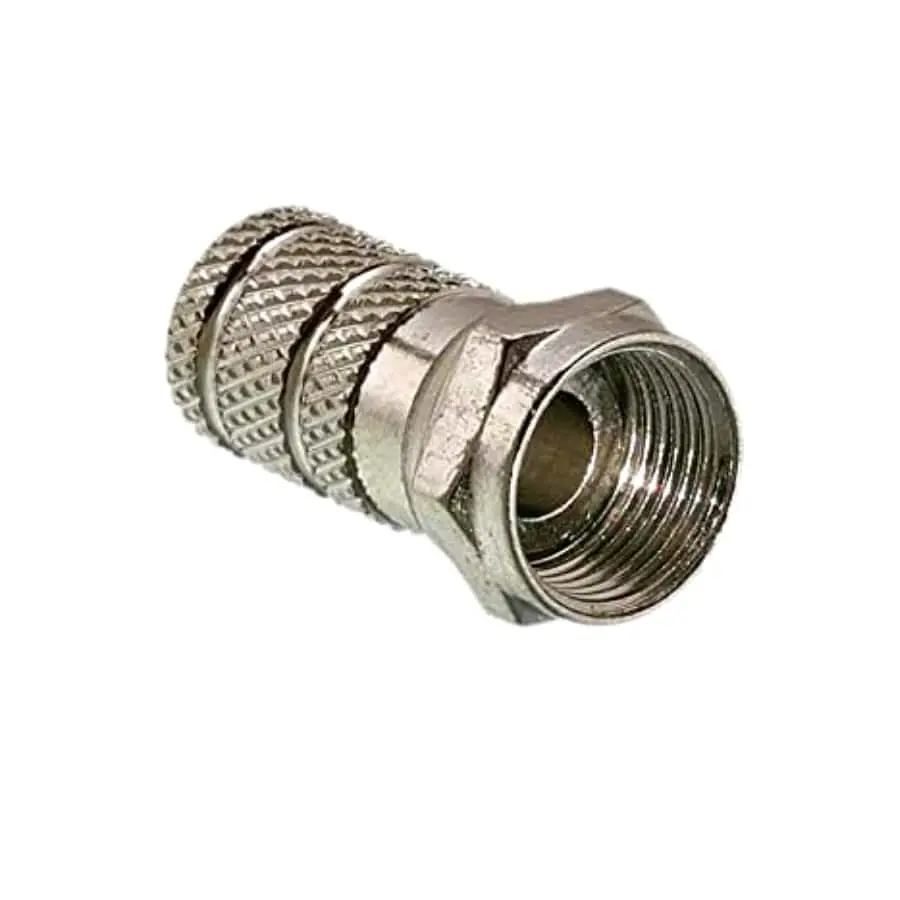 Twist On F Connector,  Male,  75 Ohm,  10 Pack - (0406-6Totp) 1