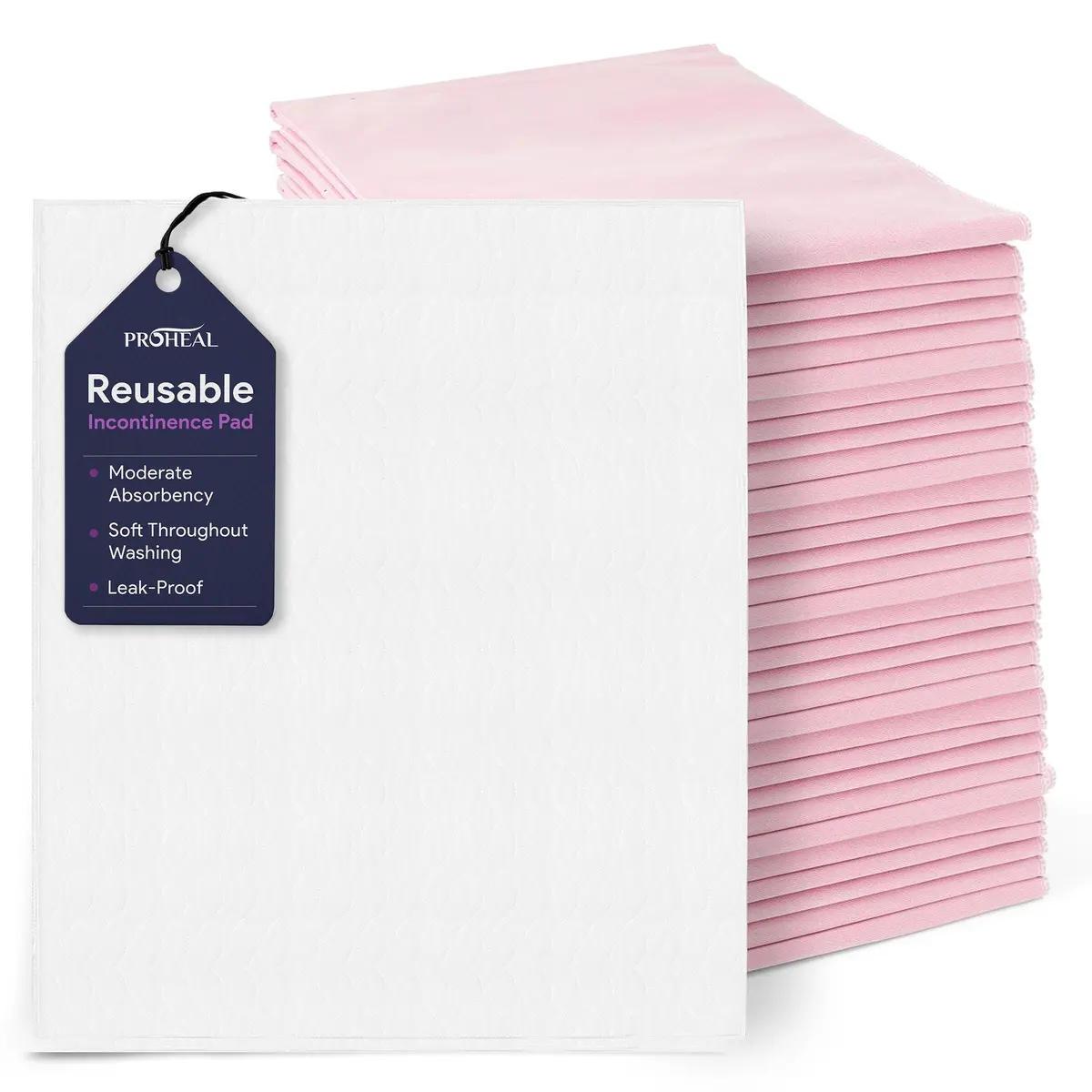 Pink Softnit Reusable Underpads, 30" X 36" 1