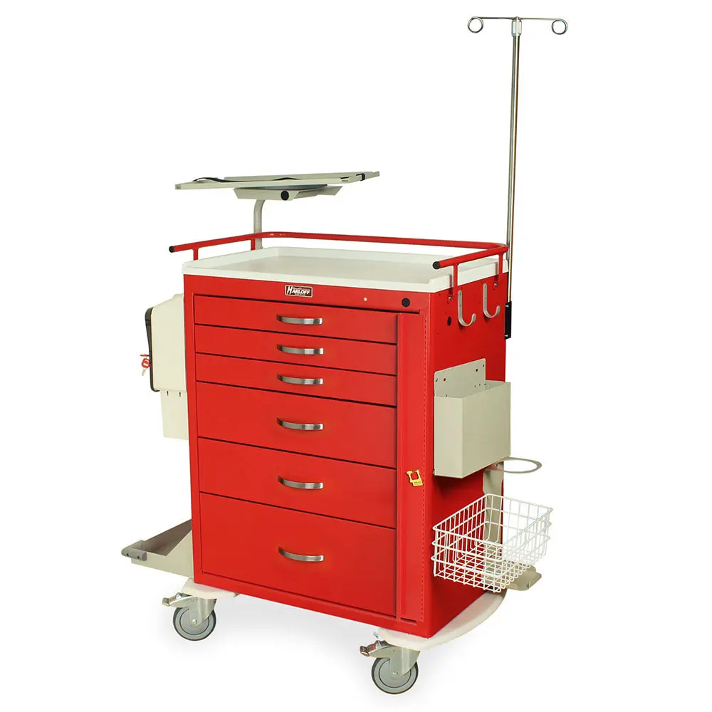 M-Series Tall Emergency Crash Cart With Md30-Emg3 Super Stat Package 1