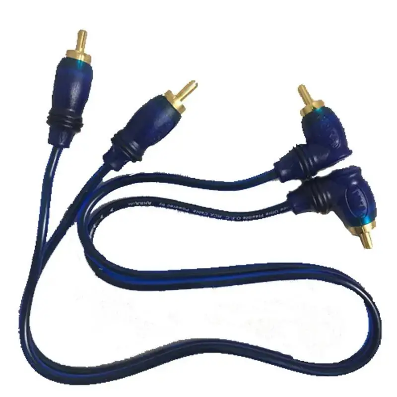 1.5 Feet Rca Cable Gold Plated High Performance Right Angle For Home Or Car Audio 3