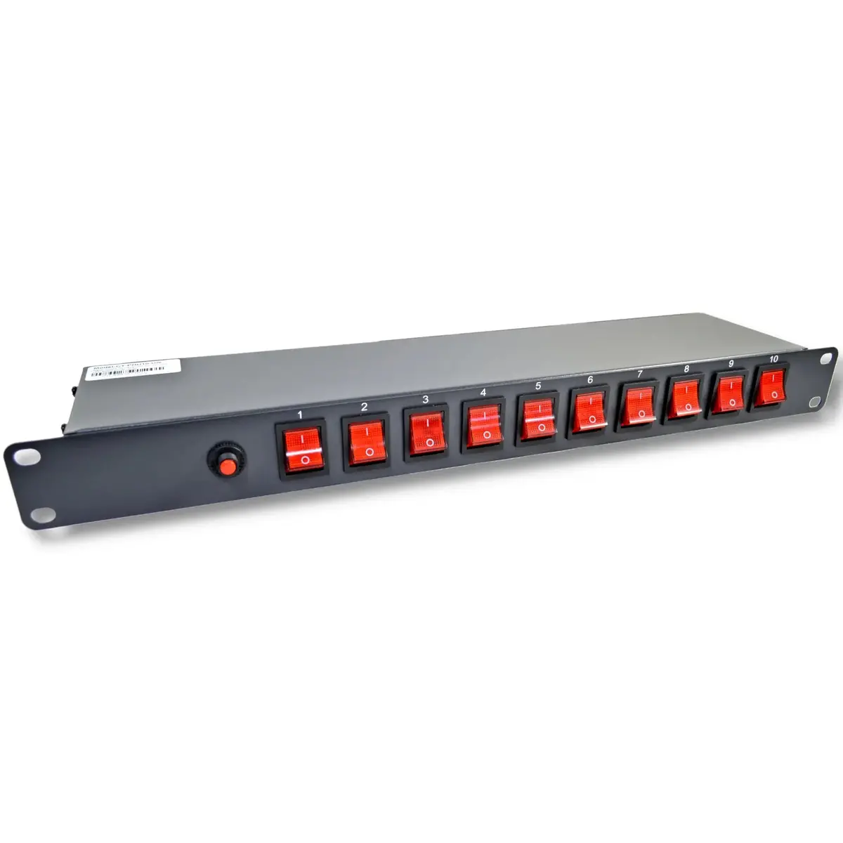 10 Outlet 15 Amps 125V Power Strip 19" 1U Rack Mount Pdu Surge Protector And Switch Control 1
