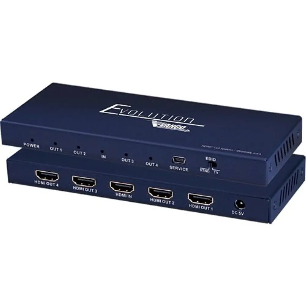 Evolution Evsp4k14 Premium 4K2k@60Hz 2160P Uhd 18 Gbps 4K Hdmi® 1×4 Splitter 1