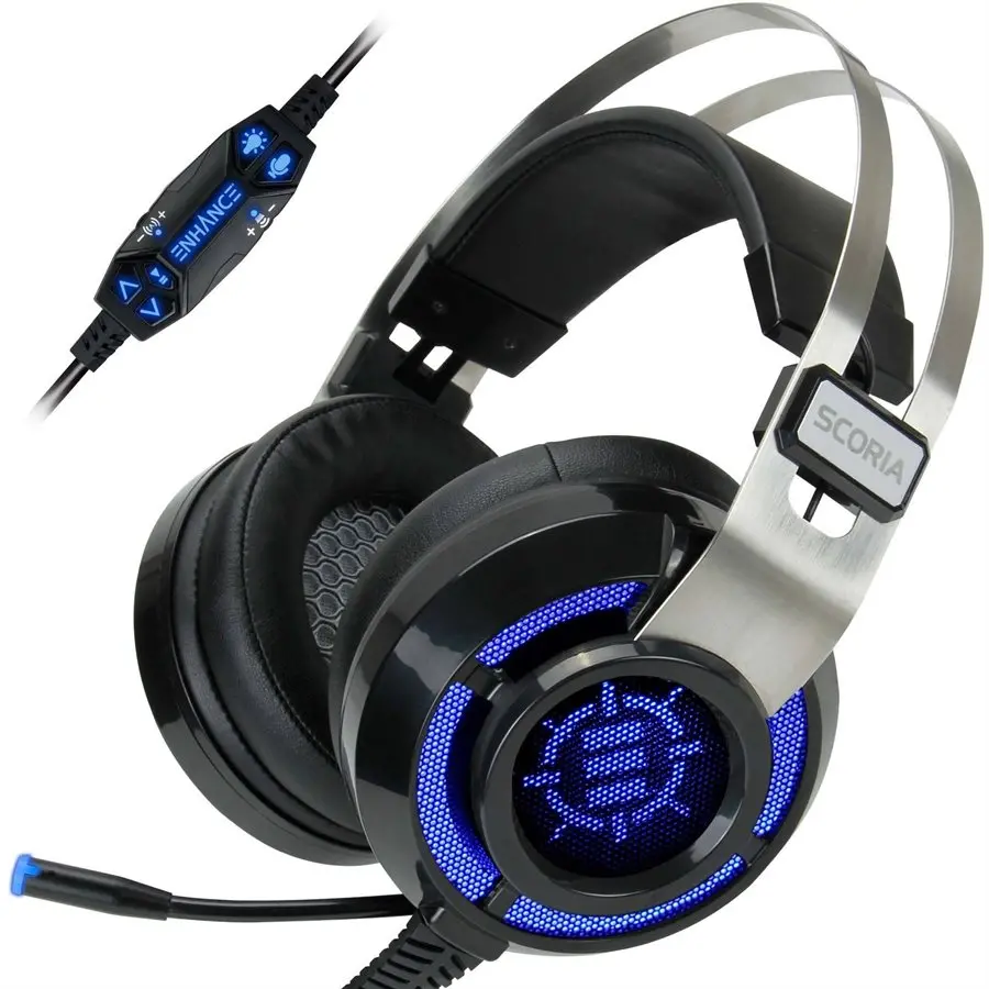 Accessory Power® Virtual 7.1 Vibration Gaming Headset Computer Gaming Headset By Enhance Scoria 1
