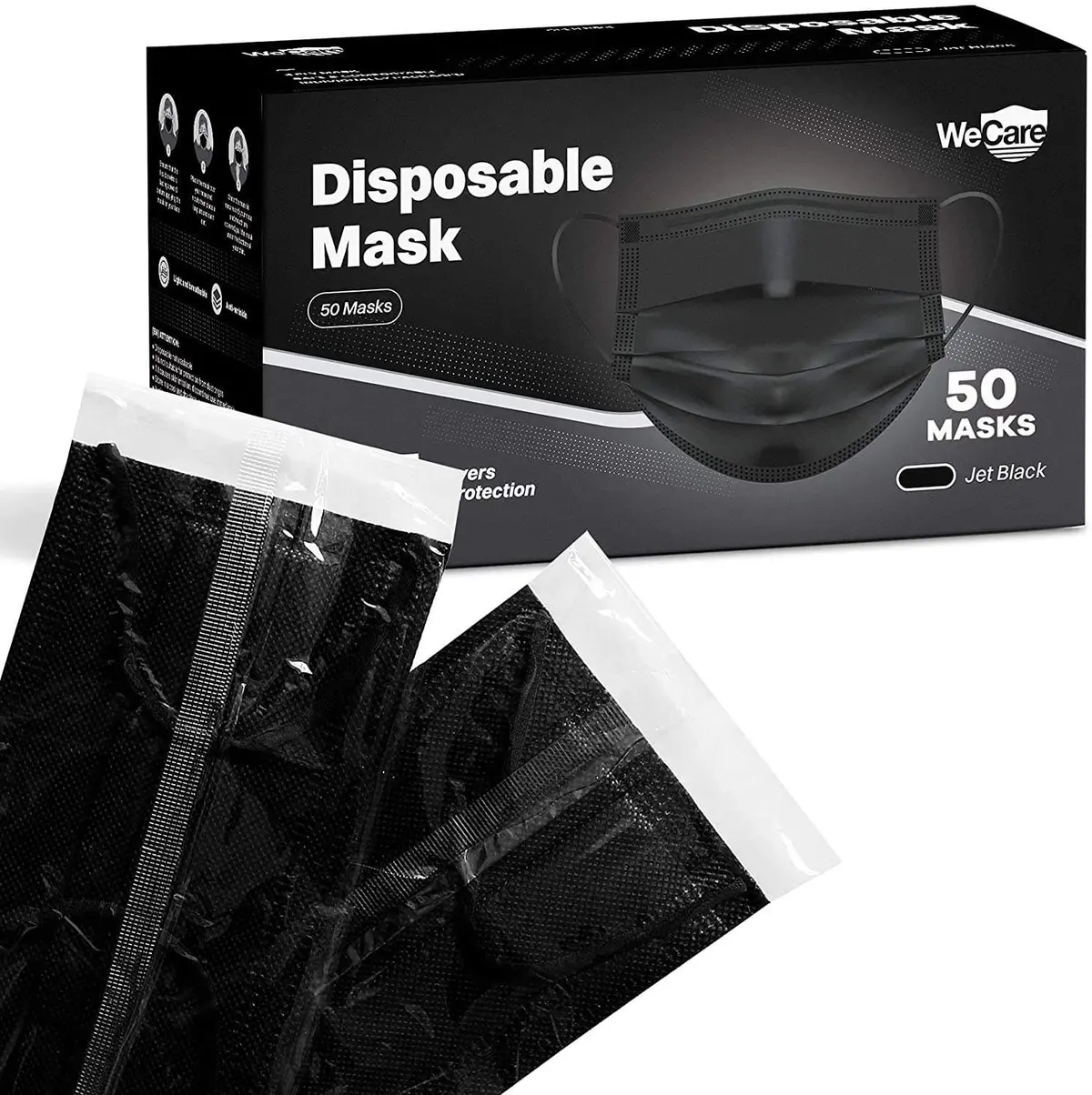 Masks 50 Box - Black 1