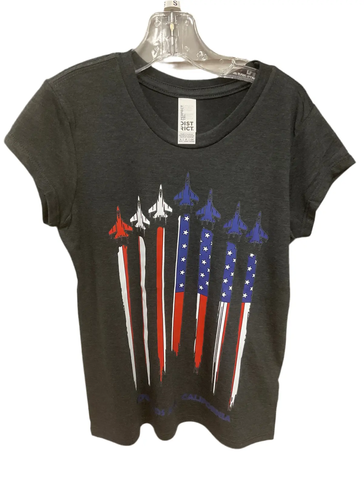 Flag Contrails Girls T-Shirt 1
