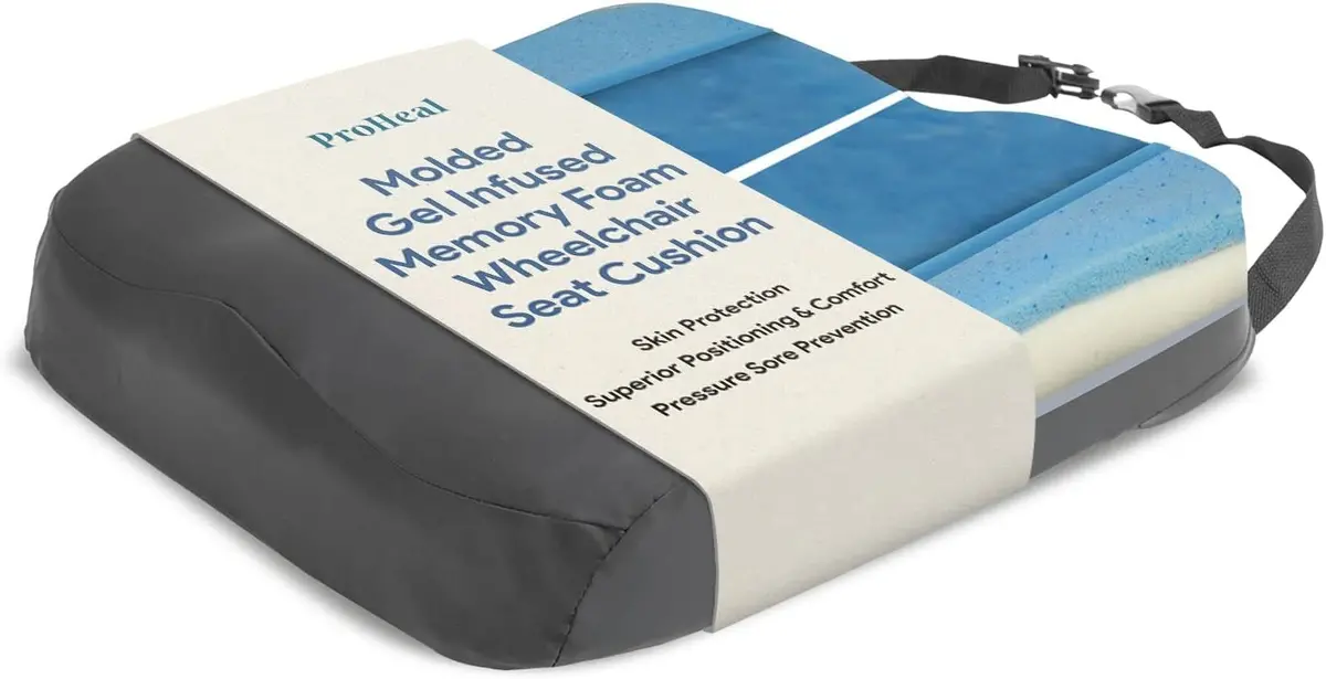 Gel And Memory Foam Wheelchair Cushion 20 X 16 X 3 1