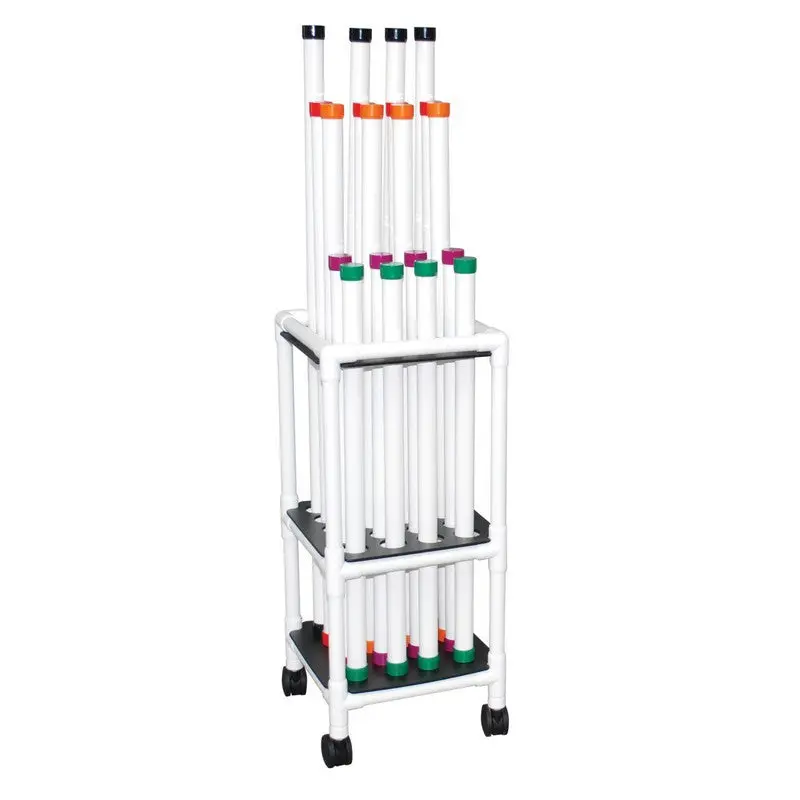 Therapy Rehab Weighted Bars, Mobile Storage Cart Holds 20 Bars 1