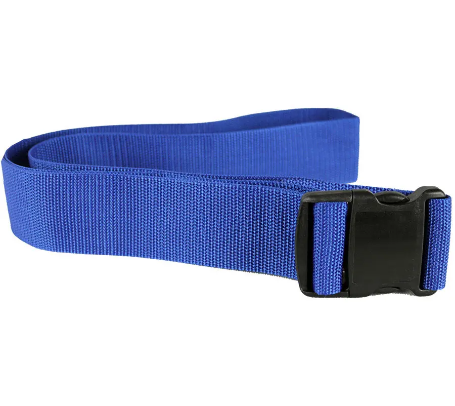 Econo Gait Belt, Blue W/Delrin Buckle 60"L Ea 1