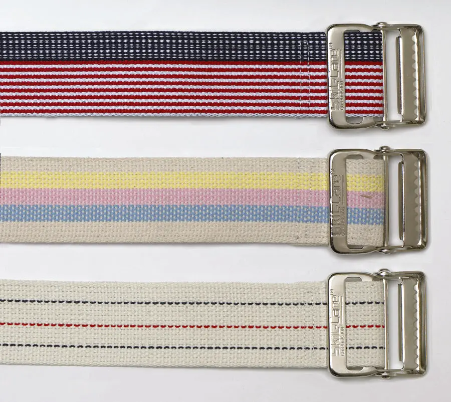 Cotton Gait Belt, Stars & Stripes, Delrin Buckle, 60"L 60"L Ea 1