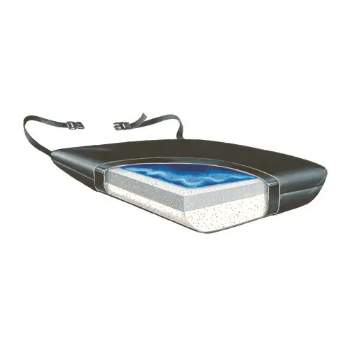 Ultra-Cushion 18" Wedge Gel-Foam Vinyl Cushion W/Lsi Cover 18"W X 16"D X 4"H - 1.5"H Ea 1