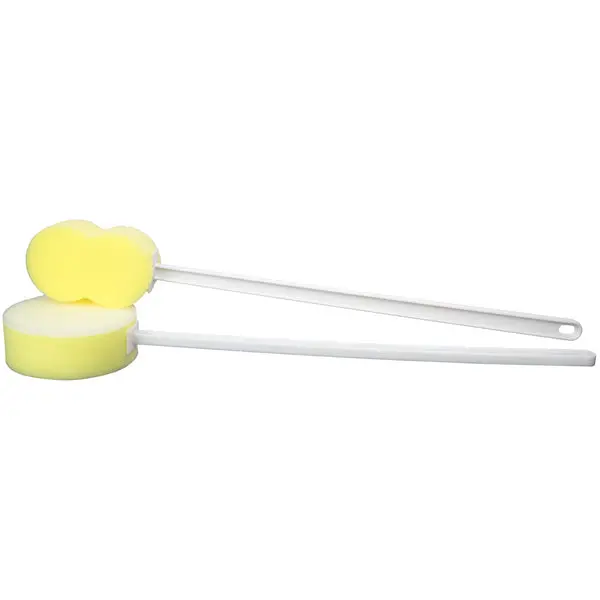 Sammons Preston Long Scrub Sponges, Round Loofah, Each 1