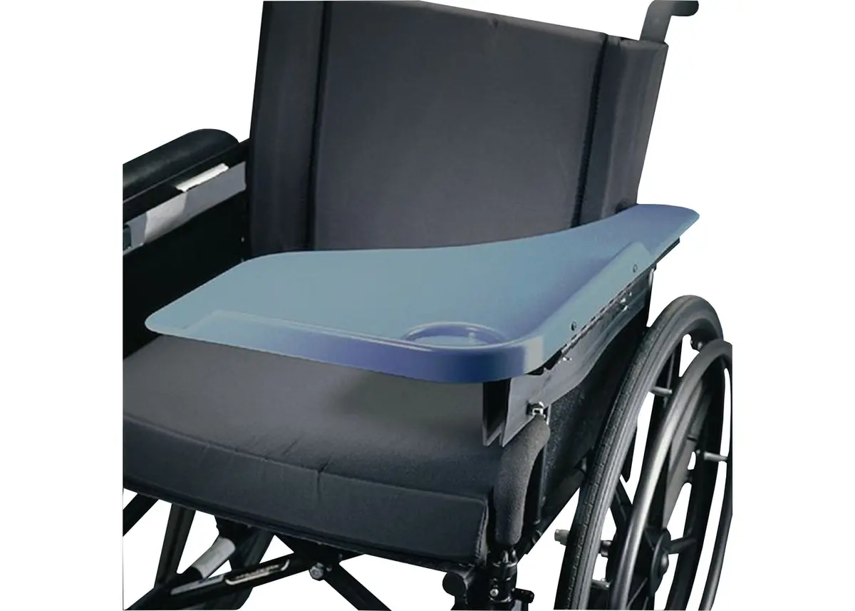Sammons Preston Flip Away Half Lap Tray, Right, Gray 1