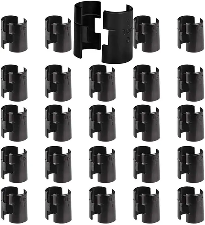 Wire Shelf Clips, Wire Shelving Shelf Lock Clips 25 Pairs 50 Pieces For 3/4" Post,Shelving Sleeves 1