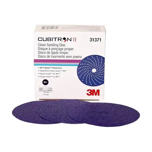 3M-Cubitron Hookit Clean Sanding Disc 6 80 Grit #31371 1