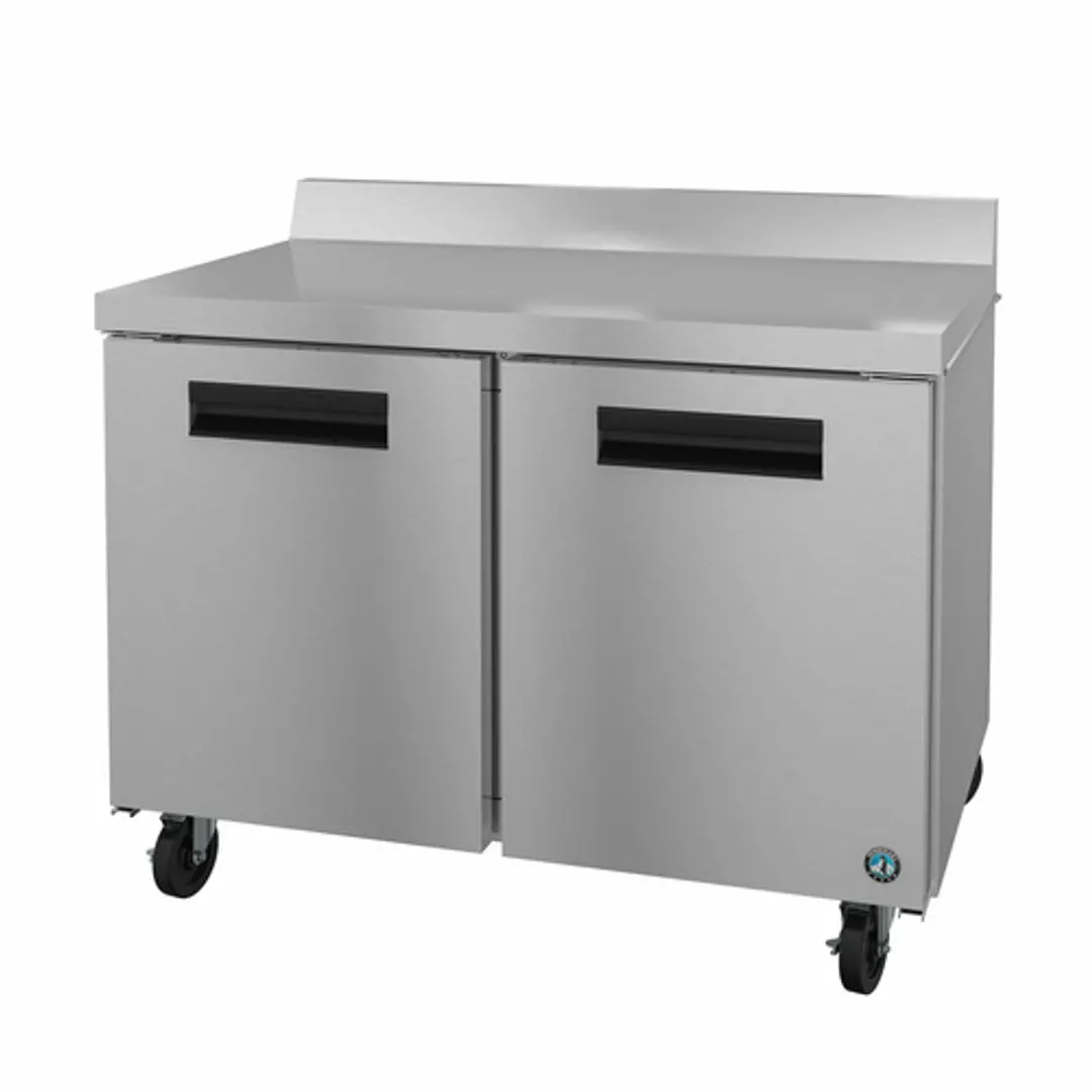 Steelheart Series Worktop Refrigerator, Reach‐In, Two‐Section,
48"W, 13.66 Cu. Ft., Self‐Contained Rear Mounted Refrigeration
System 1