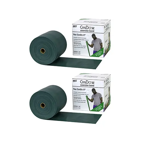 Cando Twin-Pak Exercise Band, Green, 100 Yard
(2 50-Yd Boxes) 1