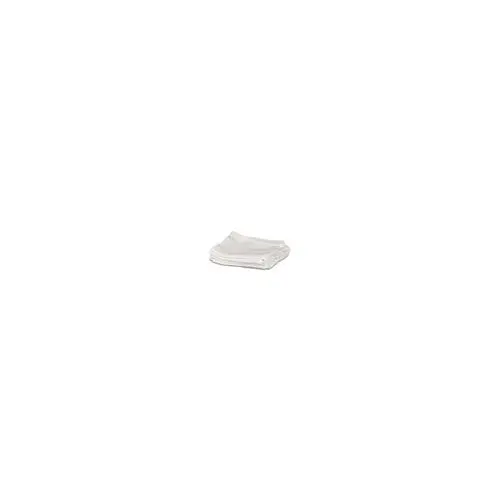 Washcloth White 100% Cotton Single Cam Border Square Corners 12"X12", 0.75Lb., Dozen 1