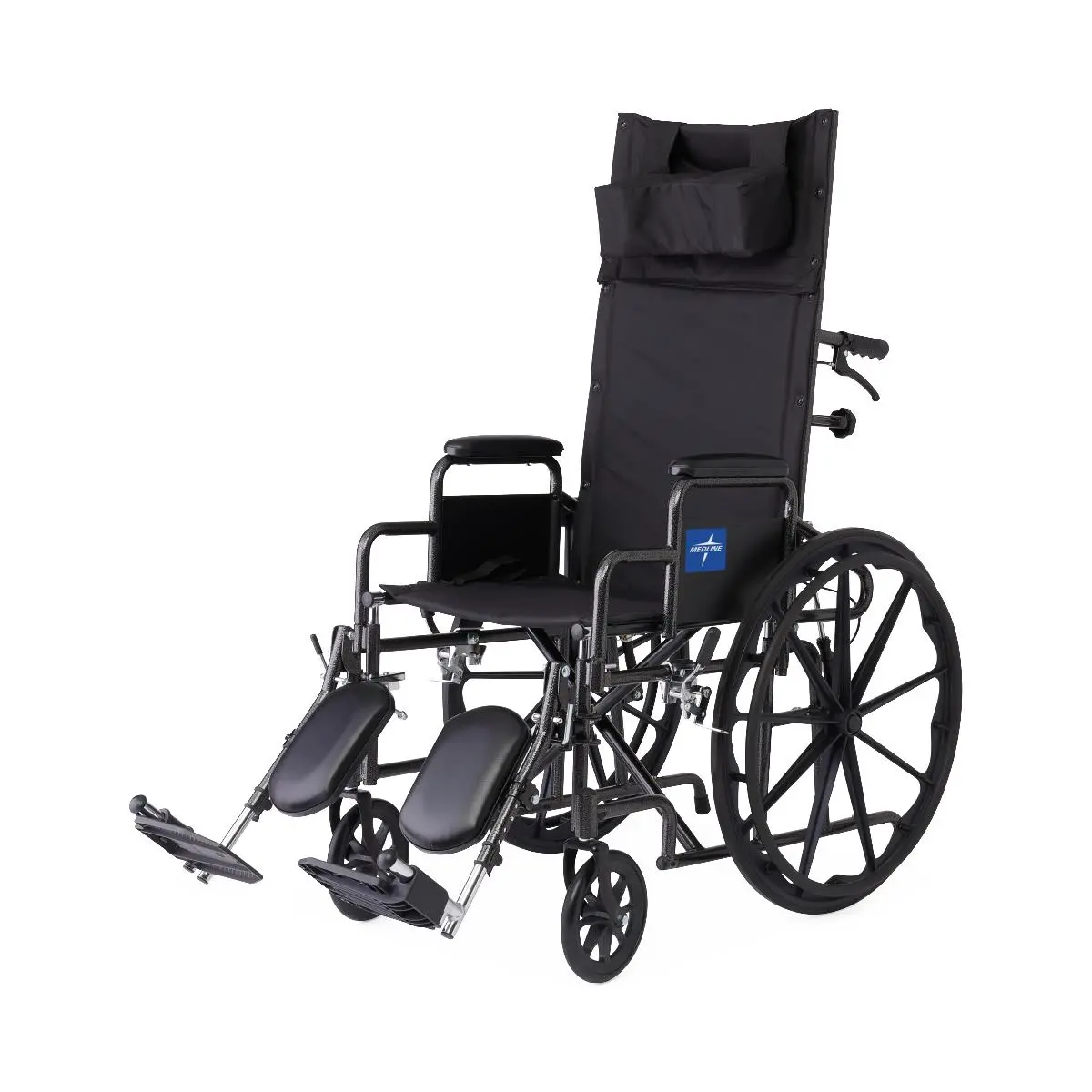 Guardian Reclining Wheelchair With Desk-Length Arms, Nylon, 20" Wide 1