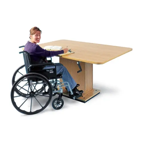 36″X60″ Height Adjustable Crank Hydraulic Work Table 1