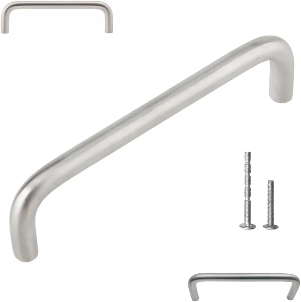 4-Inch Wire Handles, 40-Pack – Satin Nickel Commercial Cabinet Pulls, Brushed Chrome Drawer Handles, And Matte Chrome Office Cabinet Hardware 1