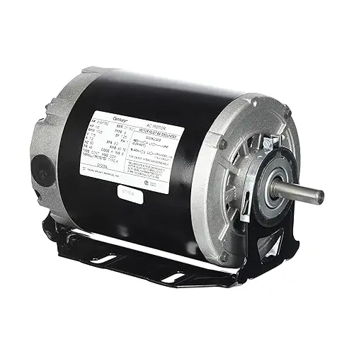 Century 1/2 Hp, 1725 Rpm, 115 Volts, 48/56 Frame, Odp, Sleeve Bearing Belt Drive Blower Motor 1