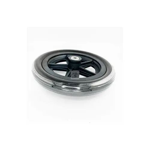 8 X 1 5 Spoke Caster Wheel; 2 1/8" Hub; 5/16"Bearing; Urethane Tire; Black’ 1