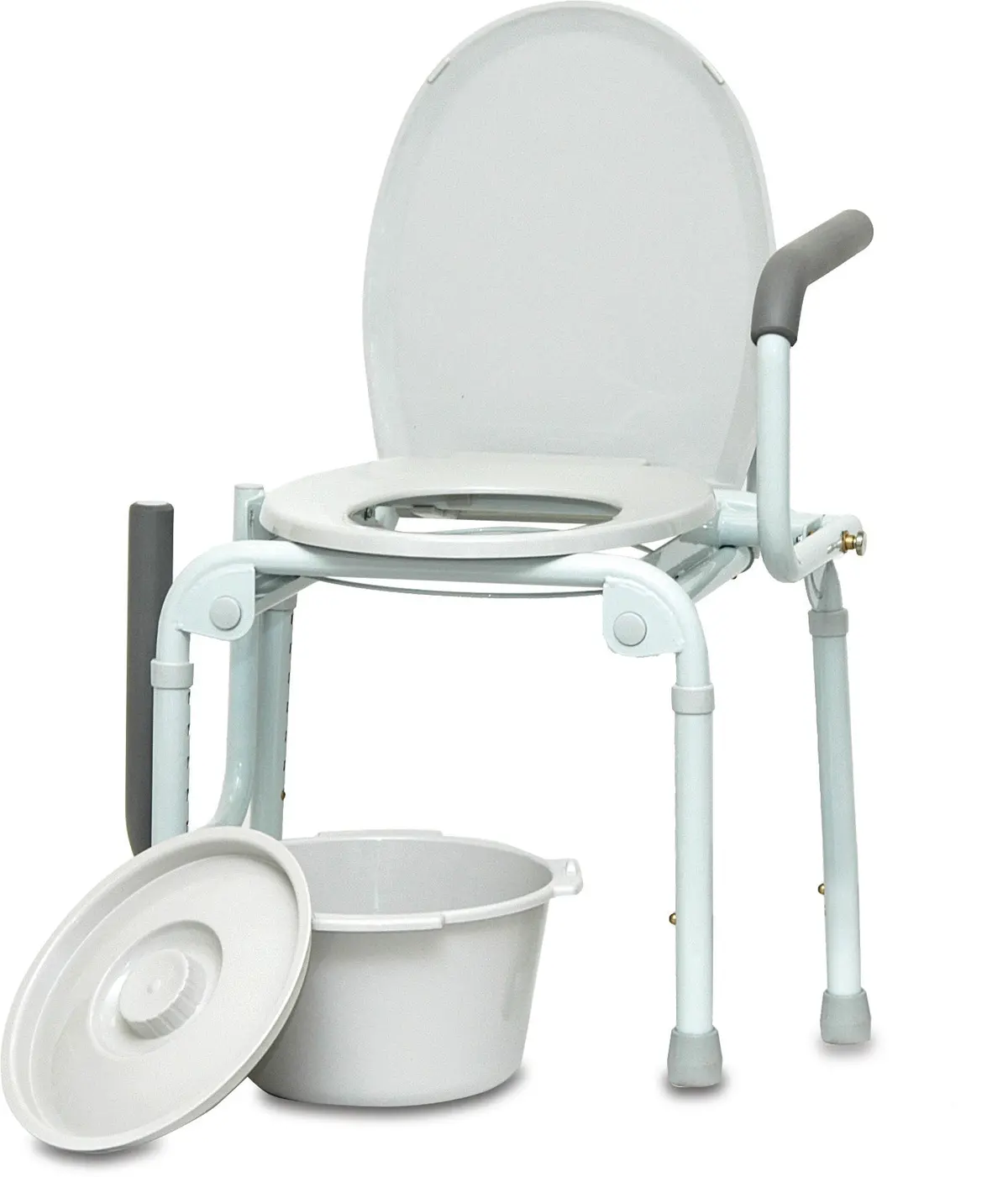 Steel Drop-Arm Commode 1