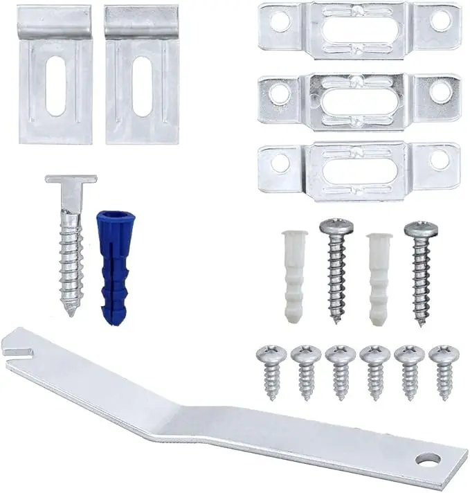 Framer Supply Complete T-Lock Security Hanger Set For Wood & Metal Frames, 100 Sets + 2 Wrenches 1