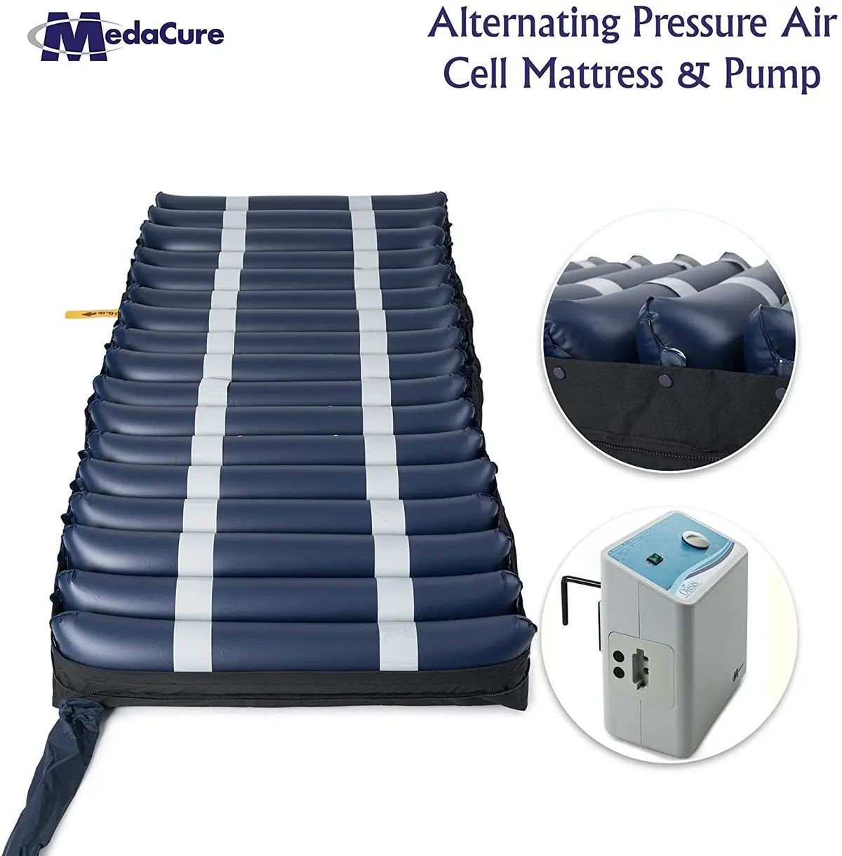 Alternating Pressure Air Mattress W/ Pump For Hospital Beds 80 X 36 X 8 (Twin) 1
