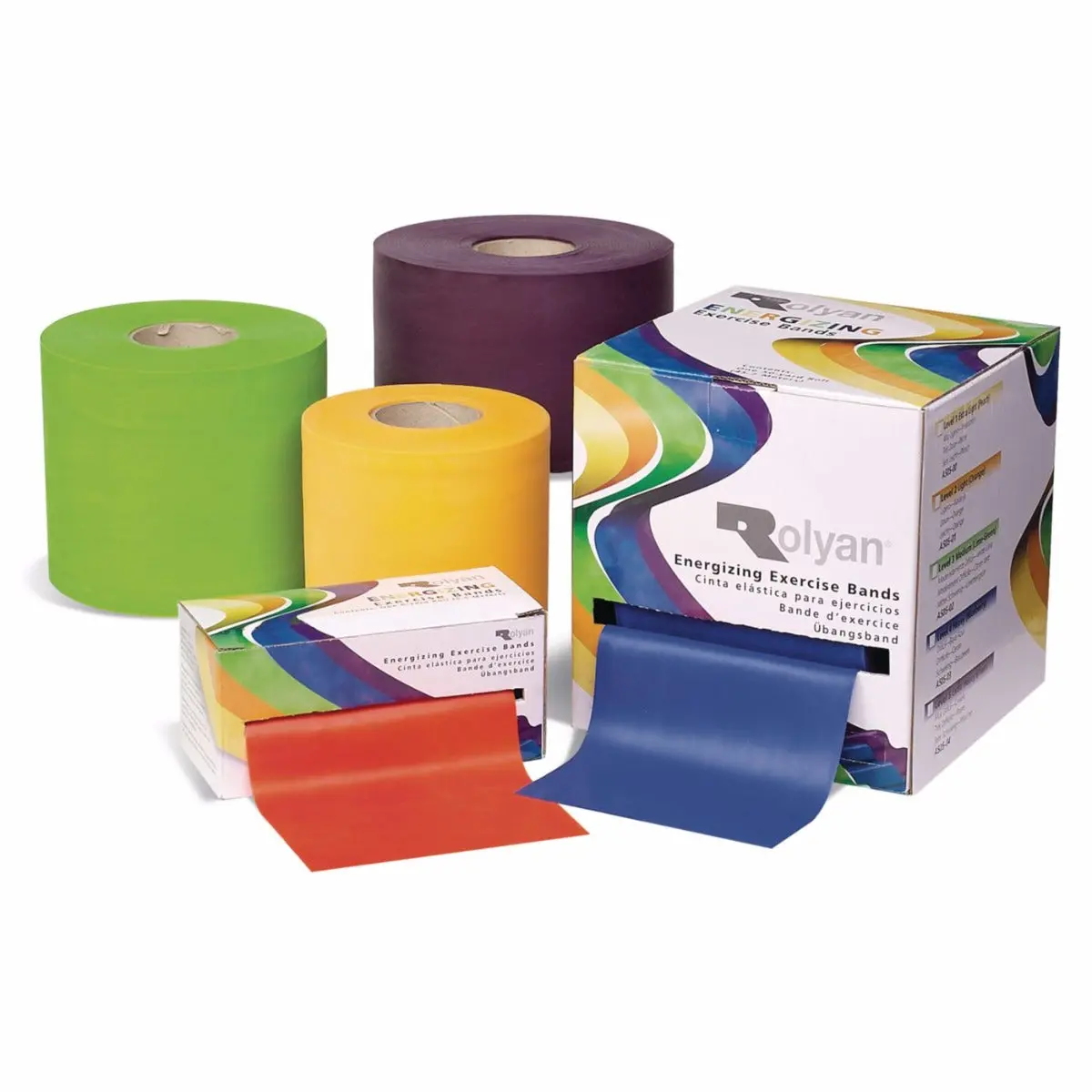 Rolyan Energizing Exercise Rolls - Level 2, 50 Yd., Latex Free - Orange 1