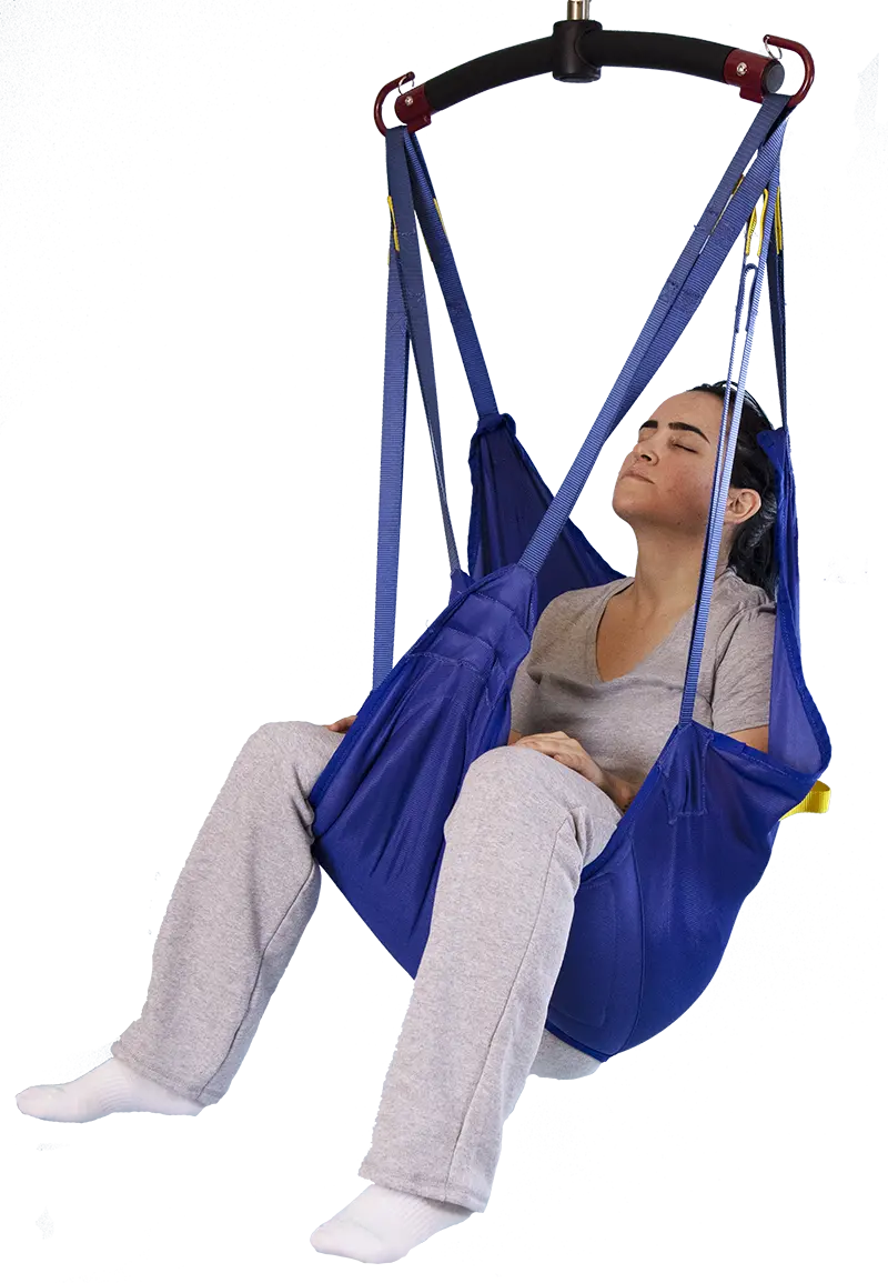 Universal Split Leg Sling W/ Padding, W/O Head Support, Polyester, Lg 1