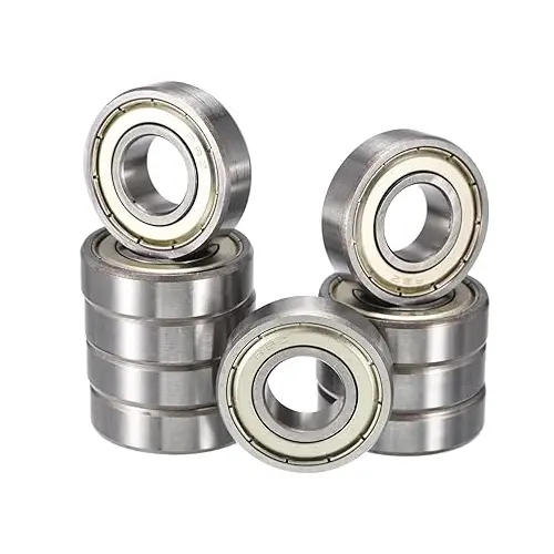 R8zz Deep Groove Ball Bearings, Id 1/2" X Od 1-1/8" X Width 5/16" Double Shielded Ball Bearing Pre-Lubricated Chrome Steel Z2 Lever 10Pcs 1