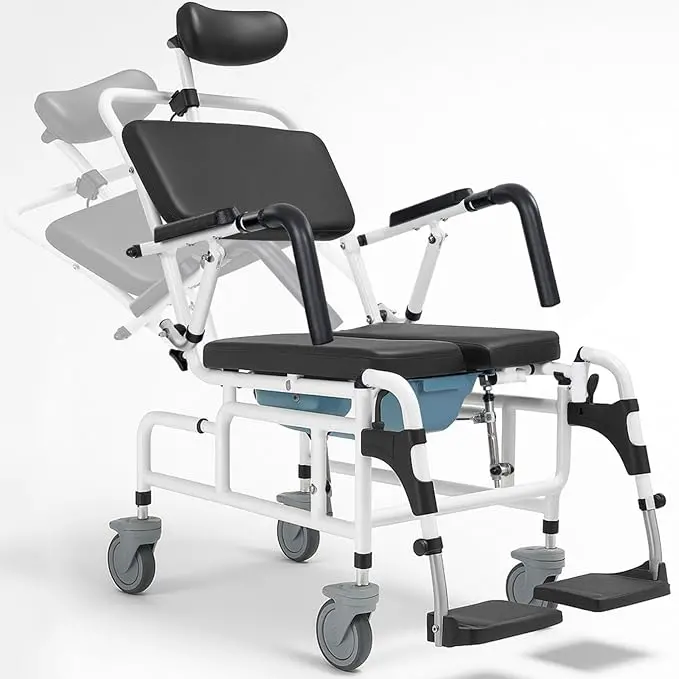 Reclining Shower Chair With Wheels
Wide Seat 1