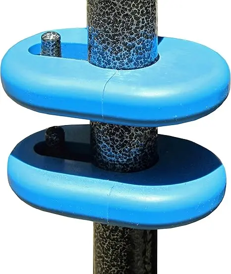 Rehabilitation Advantage Calf Bumpers - Wheelchair Leg Rest Bracket Covers, Blue 1