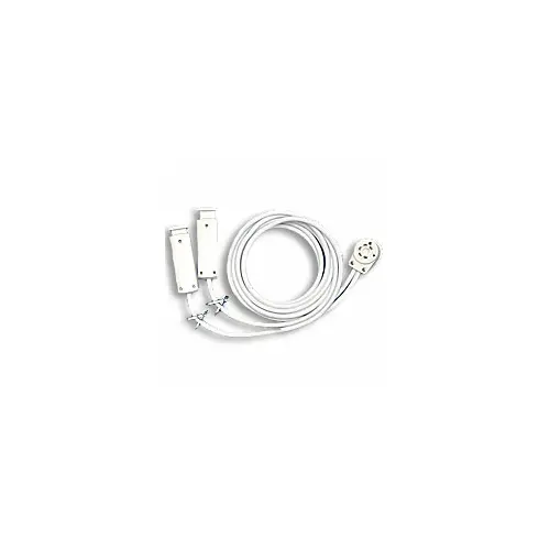 Repl Edwards 7676 Double Cord 10Ft Custom 10 Feet Cord--Double Locking Call Cord, Keyed At 6 Or 9 O' Clock Molded Stain Relief, Non-Removable Stainless Steel Bed Sheet Clip 1